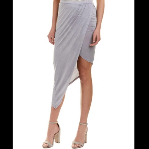 New Young Fabulous & Broke Mercedes Skirt In Nickel Ash - Medium - Picture 1 of 8